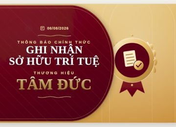 Thông báo sở hữu trí tuệ thương hiệu Tâm Đức
